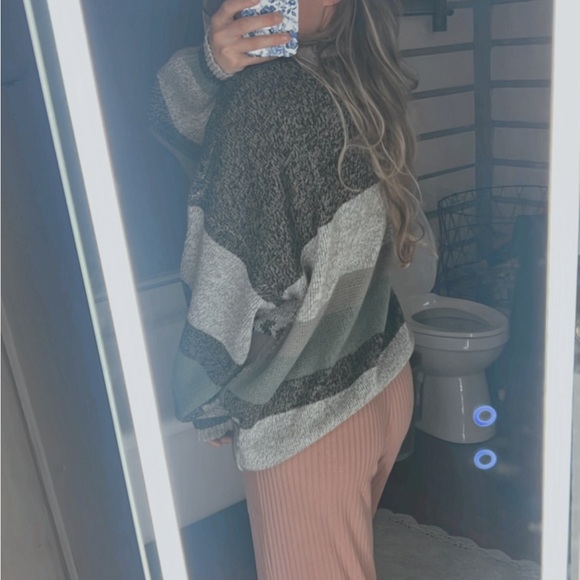 Woodland Trail Vintage Aztec Southwest Knit Chunky Grandpa Mountains Fisherman - Picture 4 of 6